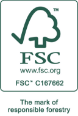 FSC logo. Bartec paper and packaging has a certificate of registration 